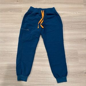 Figs Caribbean Blue Women’s Jogger Scrub Pants - Size Small Petite